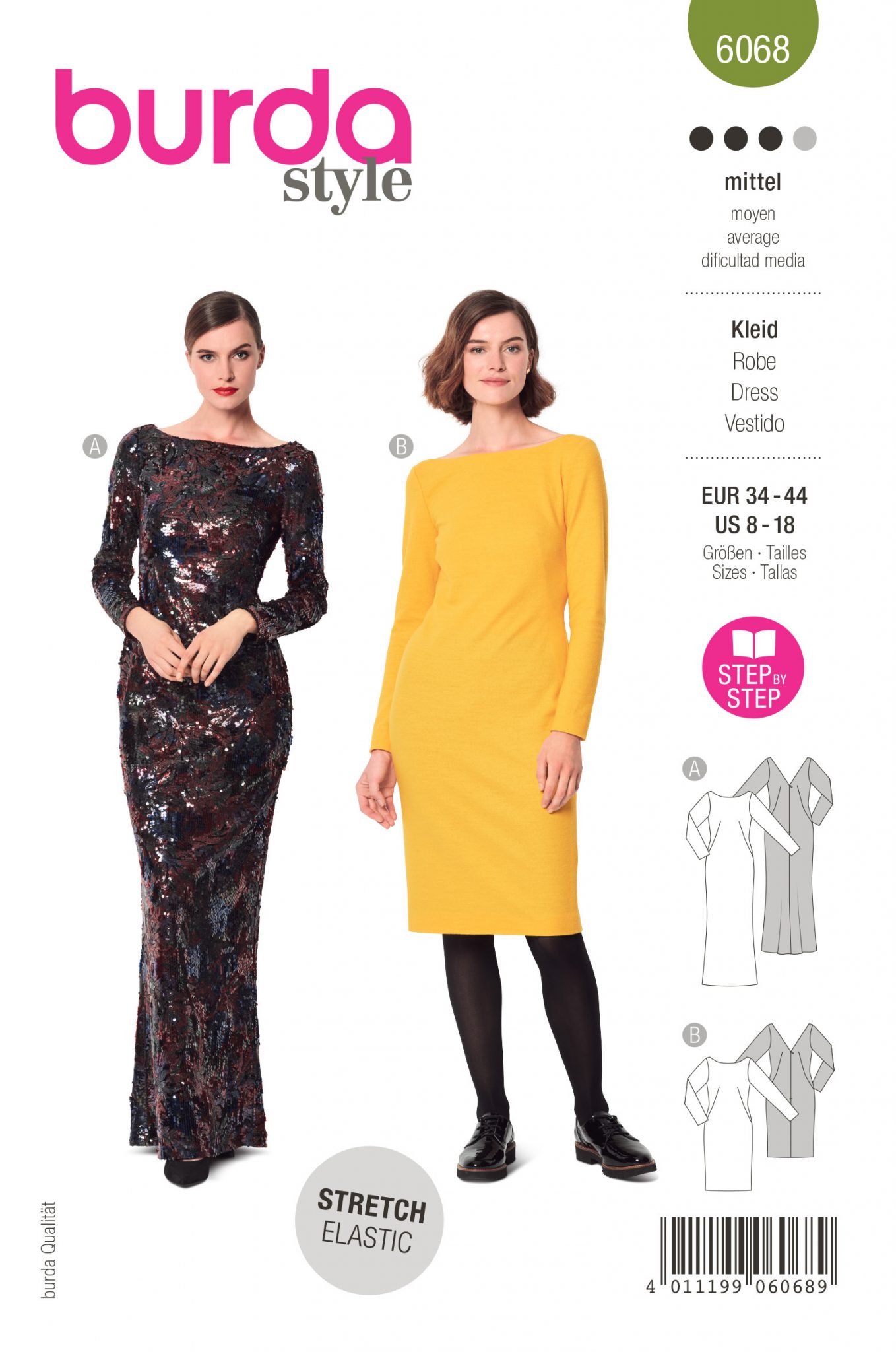 Burda Schnittmuster, Kleid & Abendkleid – Stoffzentrale